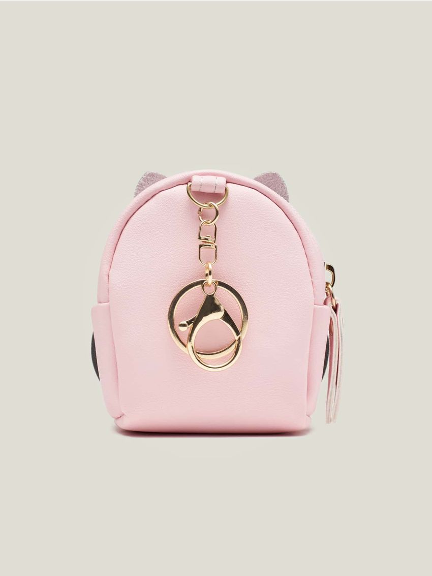 Cute Key Bag Owl Coin Purse Mini School Bag Car Key Chain Pendant Lady Wallet PU Coin Purses Coin Purse Keychain