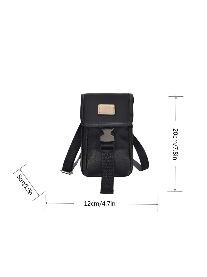 Metal Decor Flap Phone Wallet