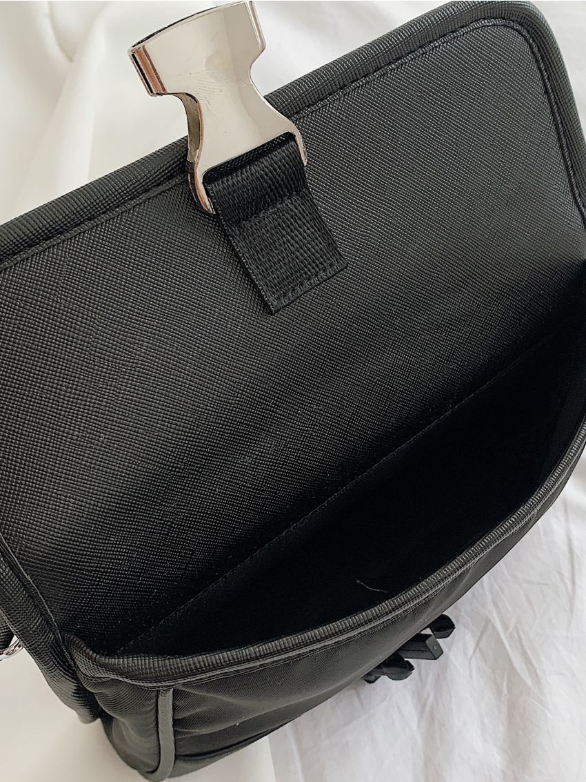 Metal Decor Flap Phone Wallet