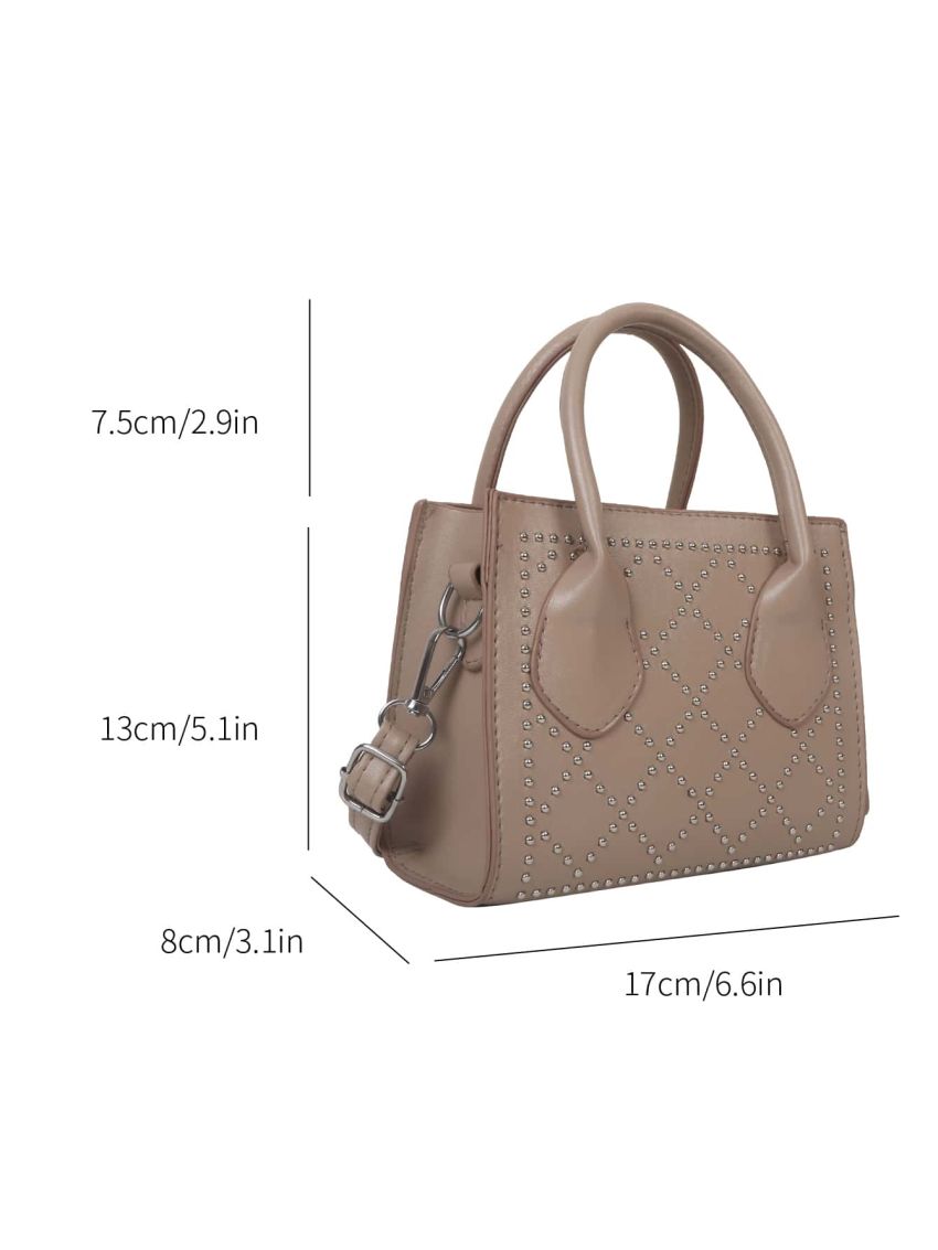 Mini Geometric Embossed Square Bag