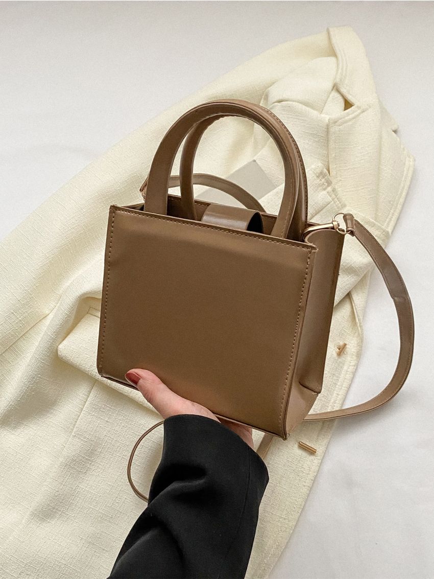 Mini Litchi Embossed Square Bag