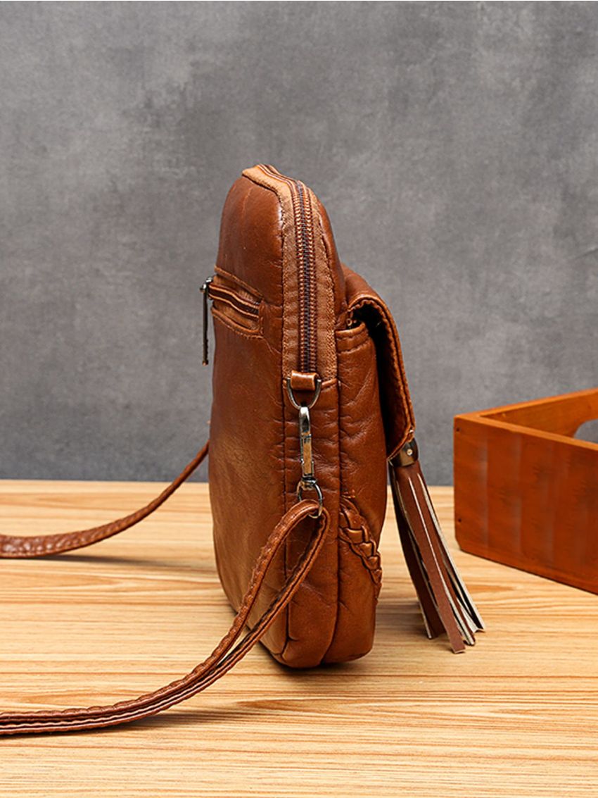 Tassel & Studded Decor Phone Wallet