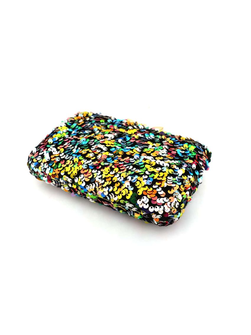 Mini Sequin & Bow Decor Box Bag