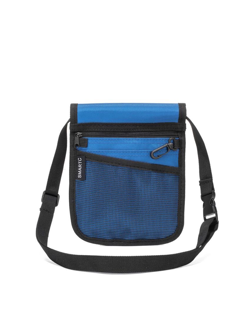 Mini Mesh Panel Contrast Binding Flap Bag