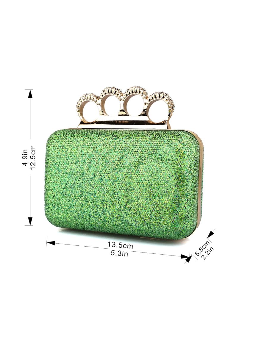 Mini Glitter & Rhinestone Decor Box Bag