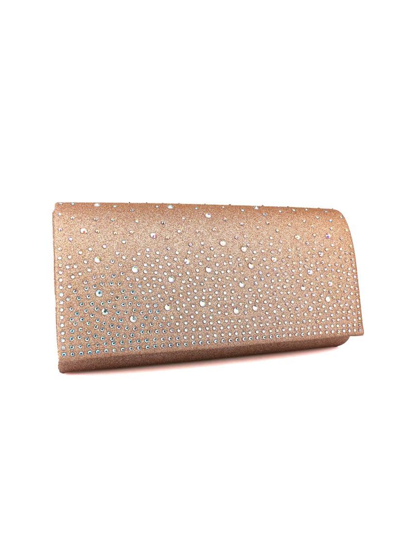 Rhinestone Decor Glitter Flap Envelope Bag