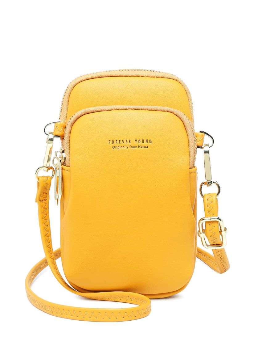 Letter Print Phone Wallet