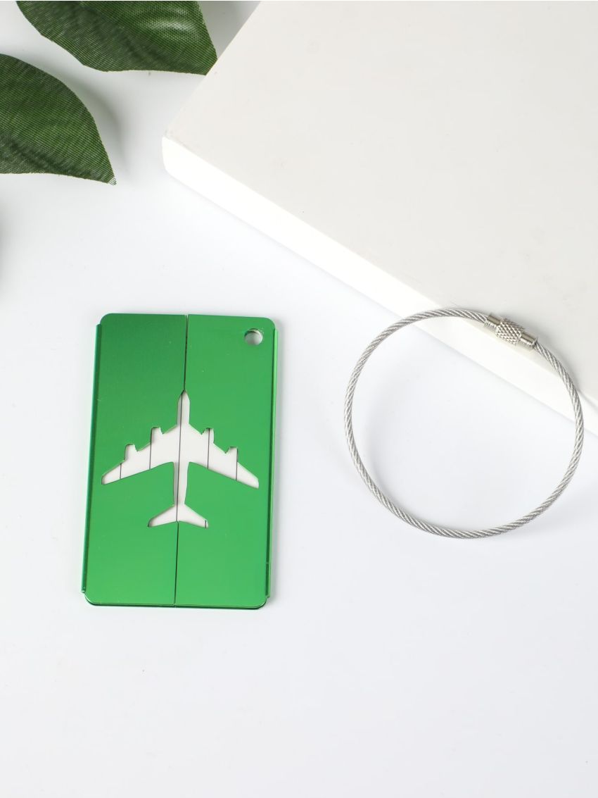 Plane Print Luggage Tag