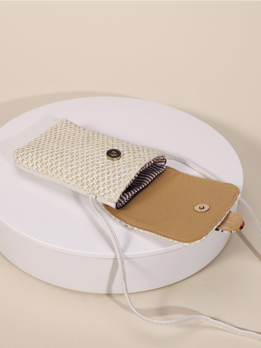 Flower Decor Flap Phone Wallet