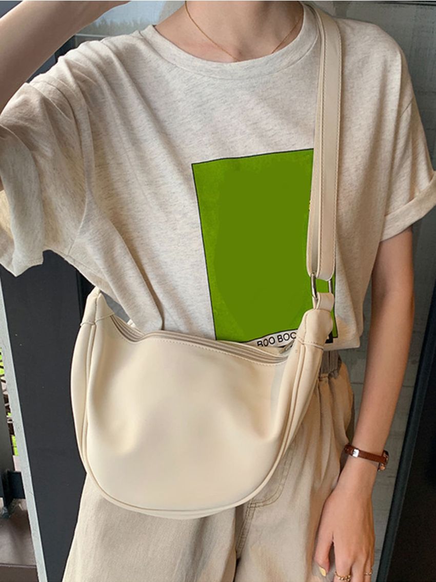 Minimalist Crossbody Bag Adjustable-strap Hobo Bag