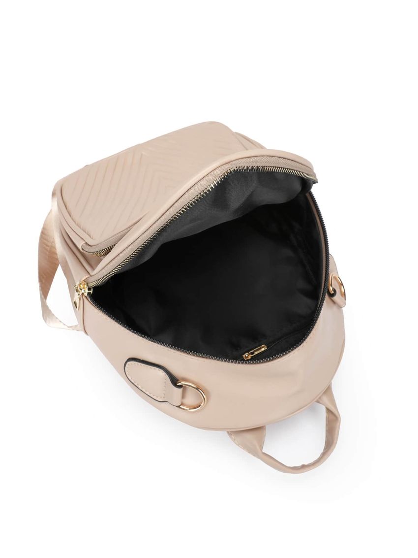 Pom Pom Decor Letter Graphic Classic Backpack