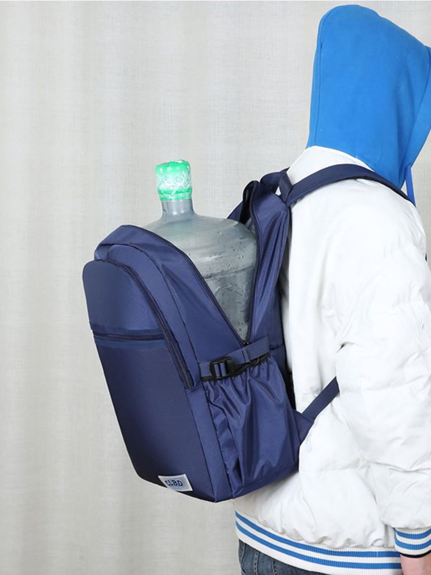 Men Letter Patch Decor Casual Daypack