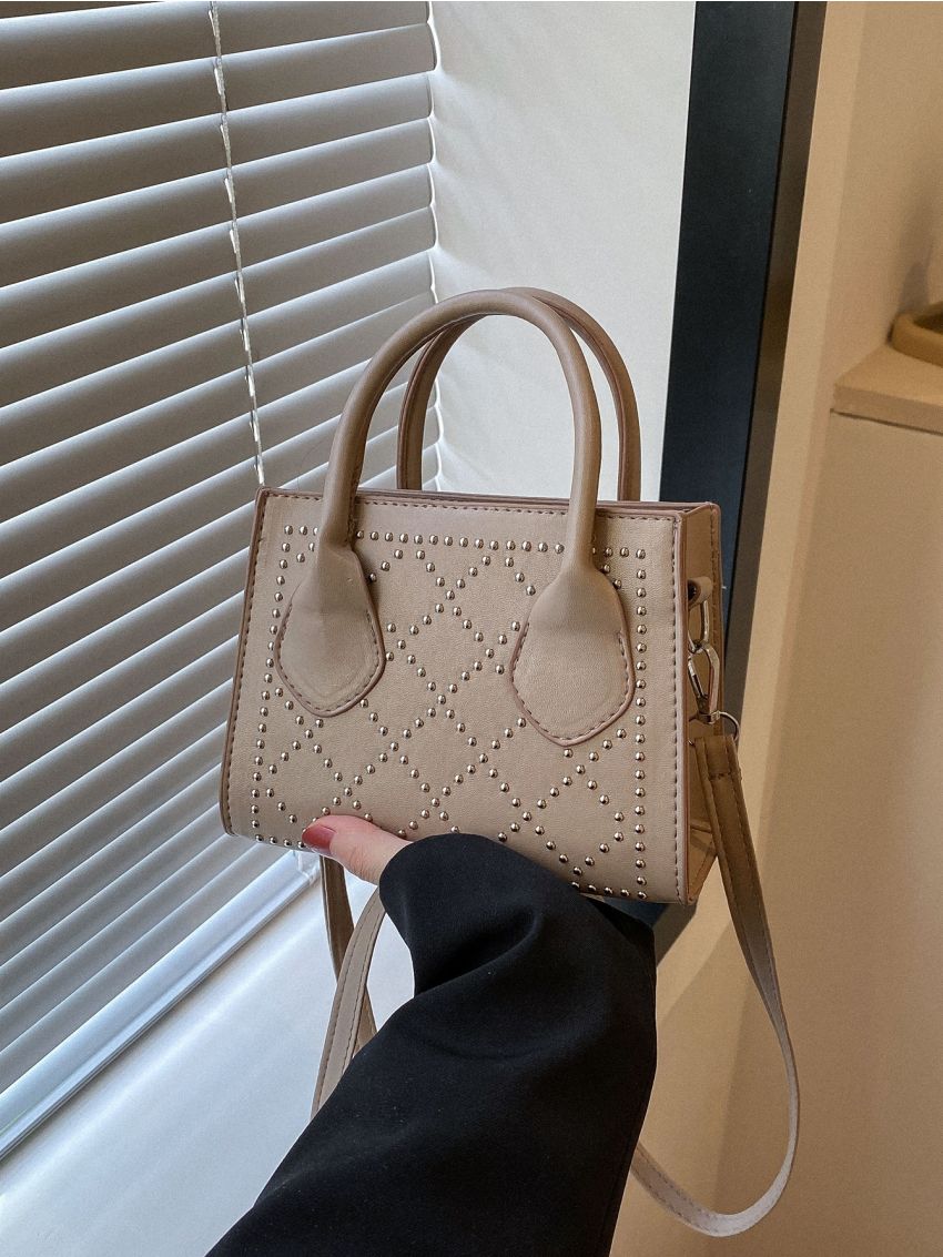 Mini Geometric Embossed Square Bag