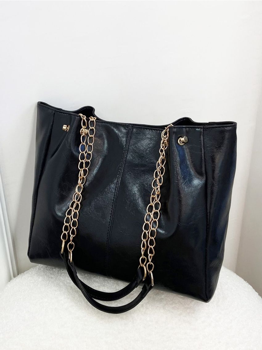 Minimalist Chain Shoulder Tote Bag