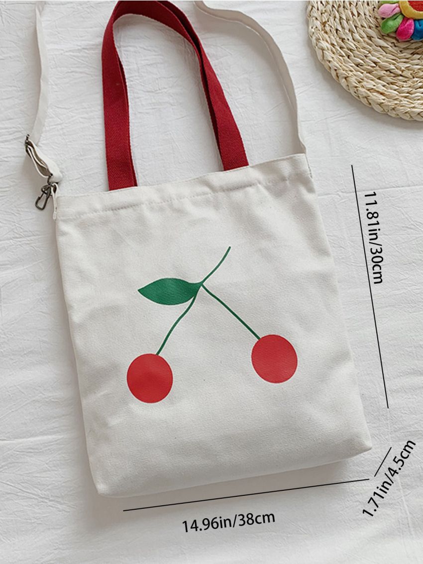Cherry Graphic Shopper Bag
