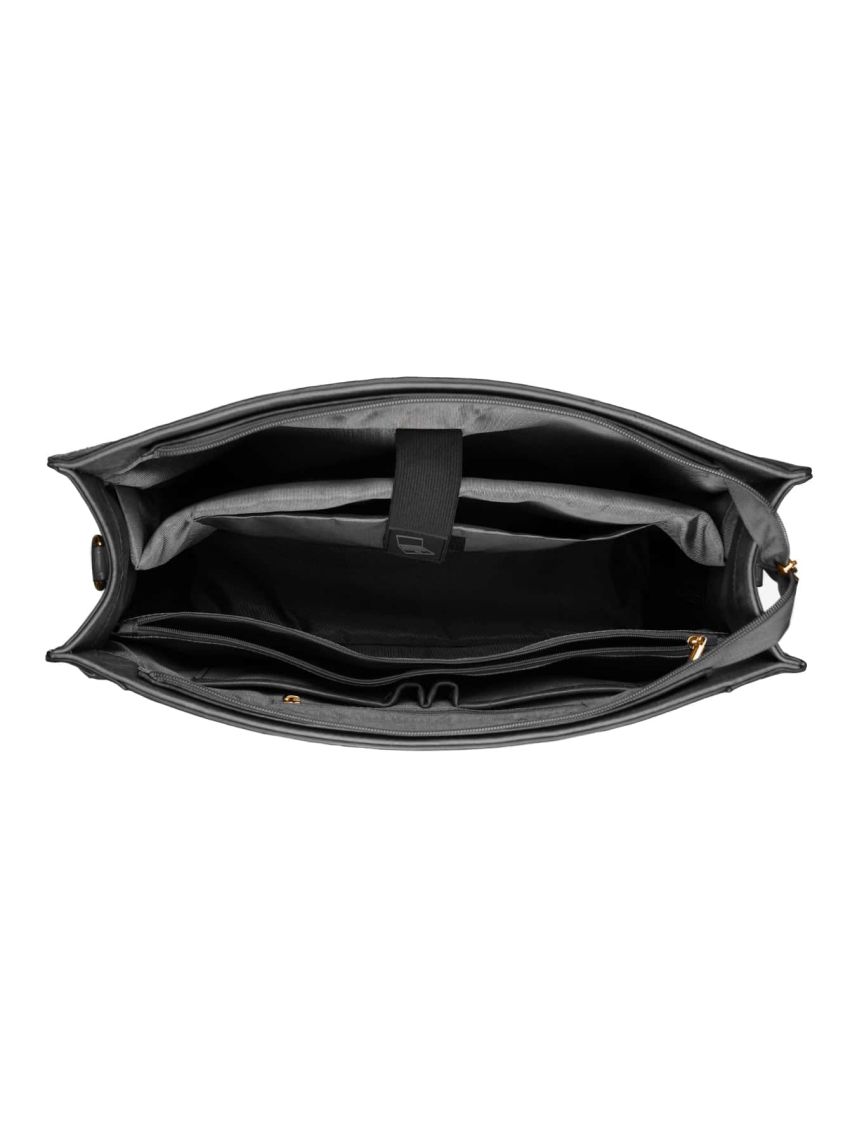 Braided Detail Shoulder Tote Bag With Square Bag