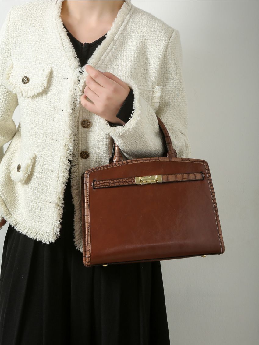 Metal Decor Square Bag