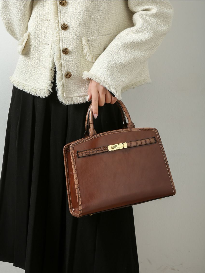 Metal Decor Square Bag