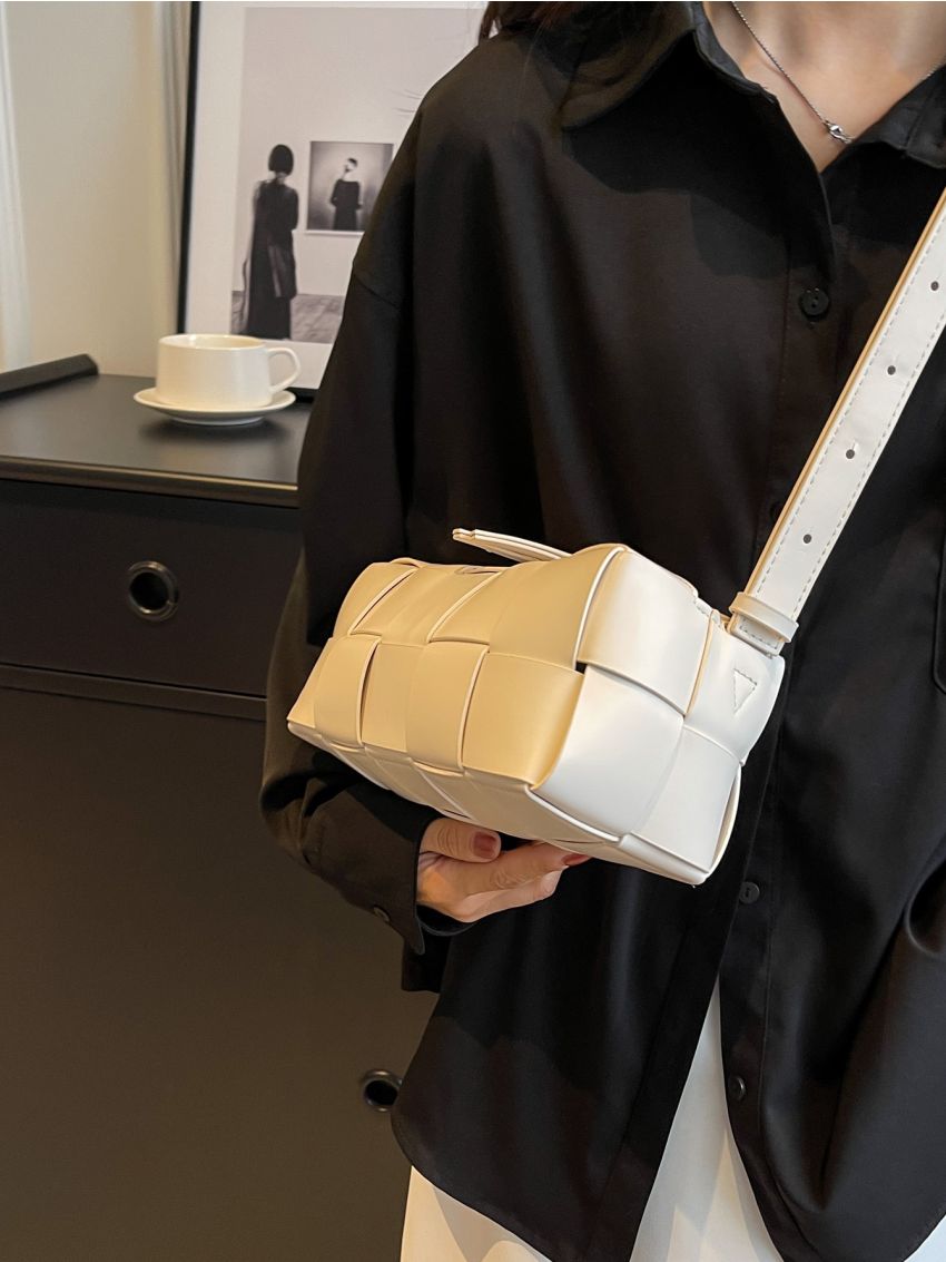 Minimalist Braided Detail Square Bag