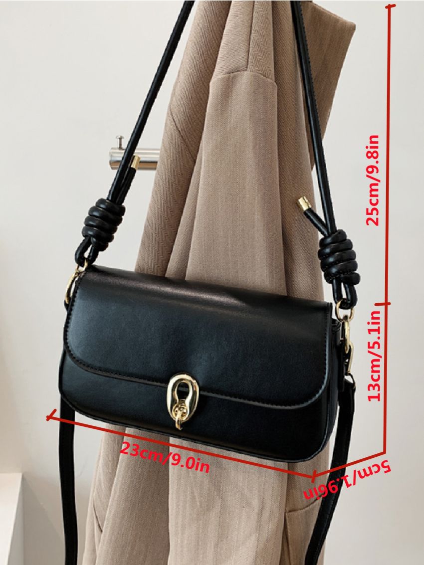 Minimalist Flap Baguette Bag