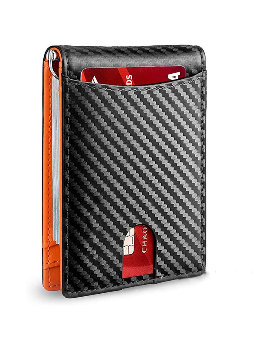 Carbon Fiber RFID Men Wallet Money Bag Slim Thin Card Man Wallet Luxury Male Small Short Purse Bi-fold Wallet Billfold