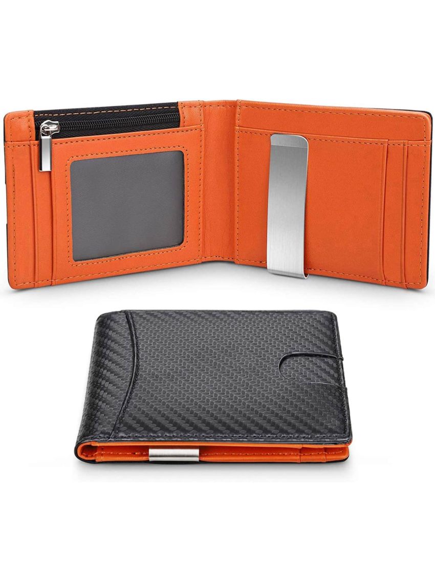 Carbon Fiber RFID Men Wallet Money Bag Slim Thin Card Man Wallet Luxury Male Small Short Purse Bi-fold Wallet Billfold