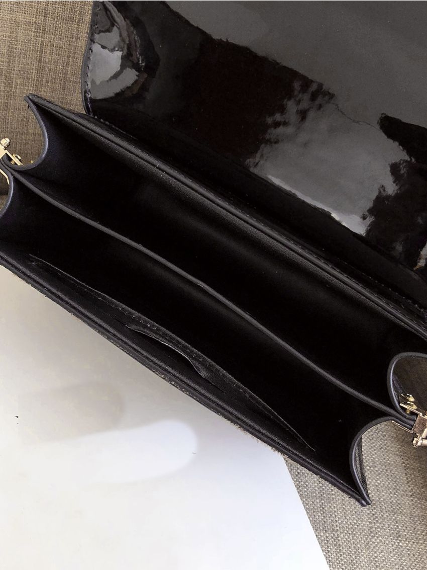 Mini Leopard Pattern Flap Square Bag