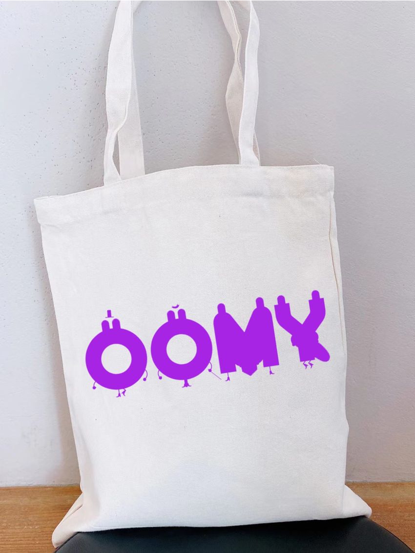 Letter Graphic Shopper Bag