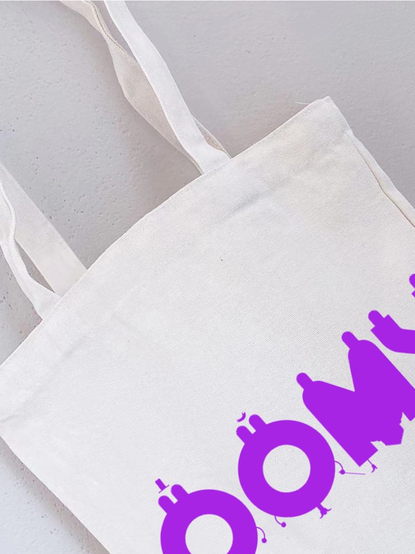Letter Graphic Shopper Bag
