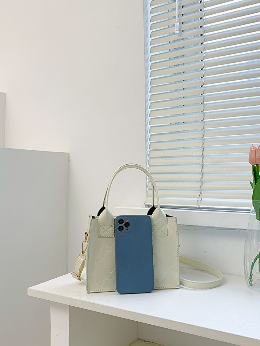 Mini Minimalist Stitch Square Bag