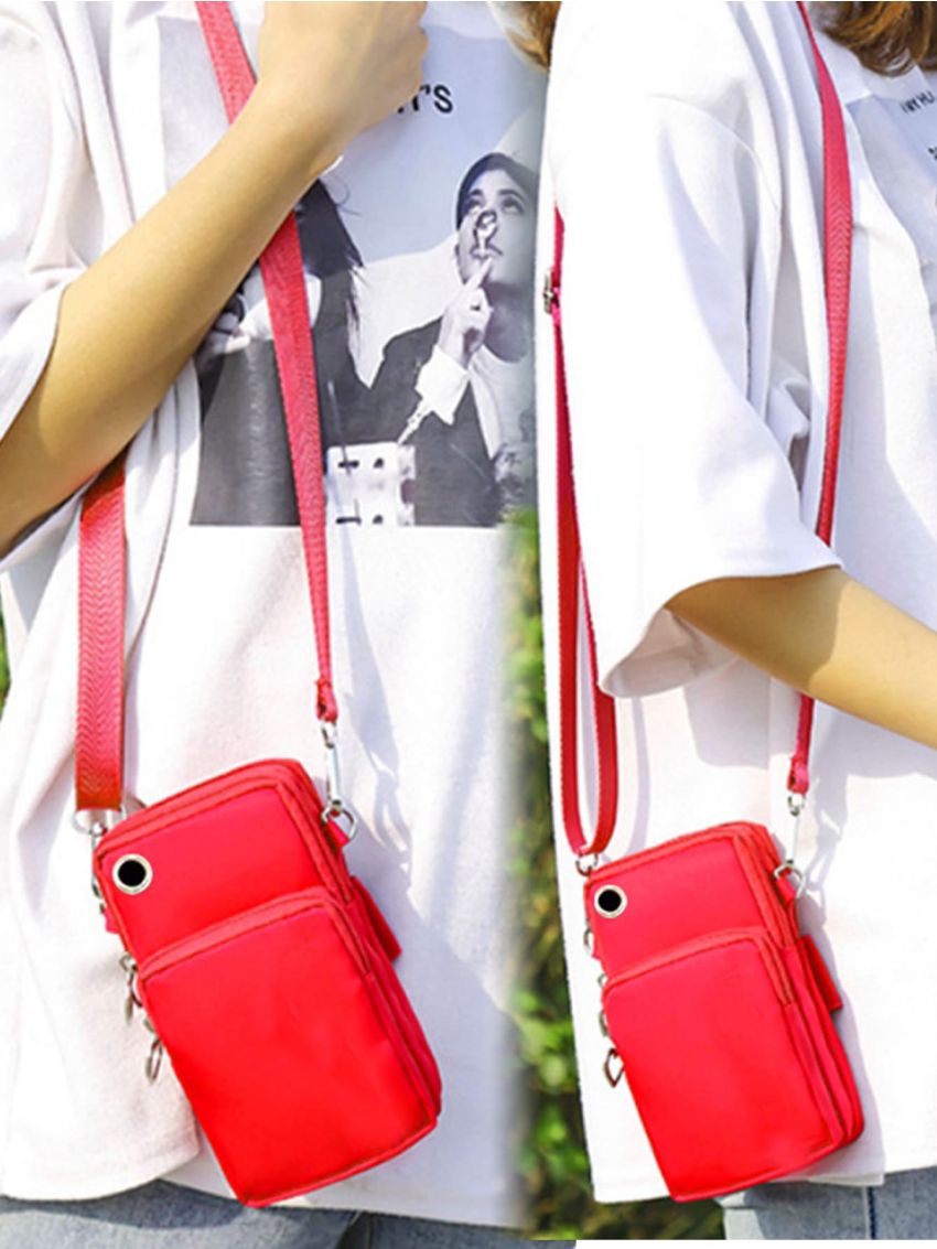 Universal Mobile Phone Bag Phone Case Wallet Outdoor Sport Arm Purse Shoulder Bag Women Phone Pouch