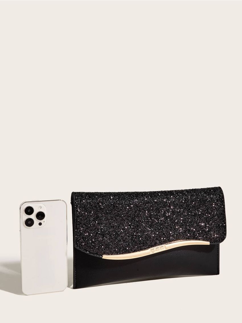 Glitter Flap Envelope Bag
