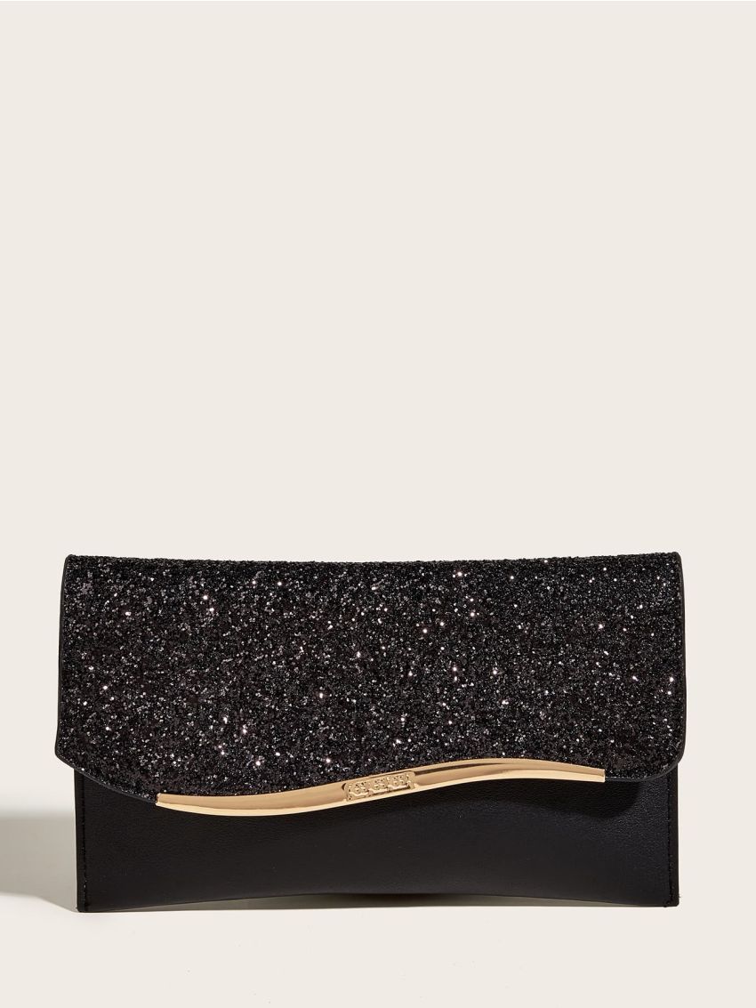 Glitter Flap Envelope Bag
