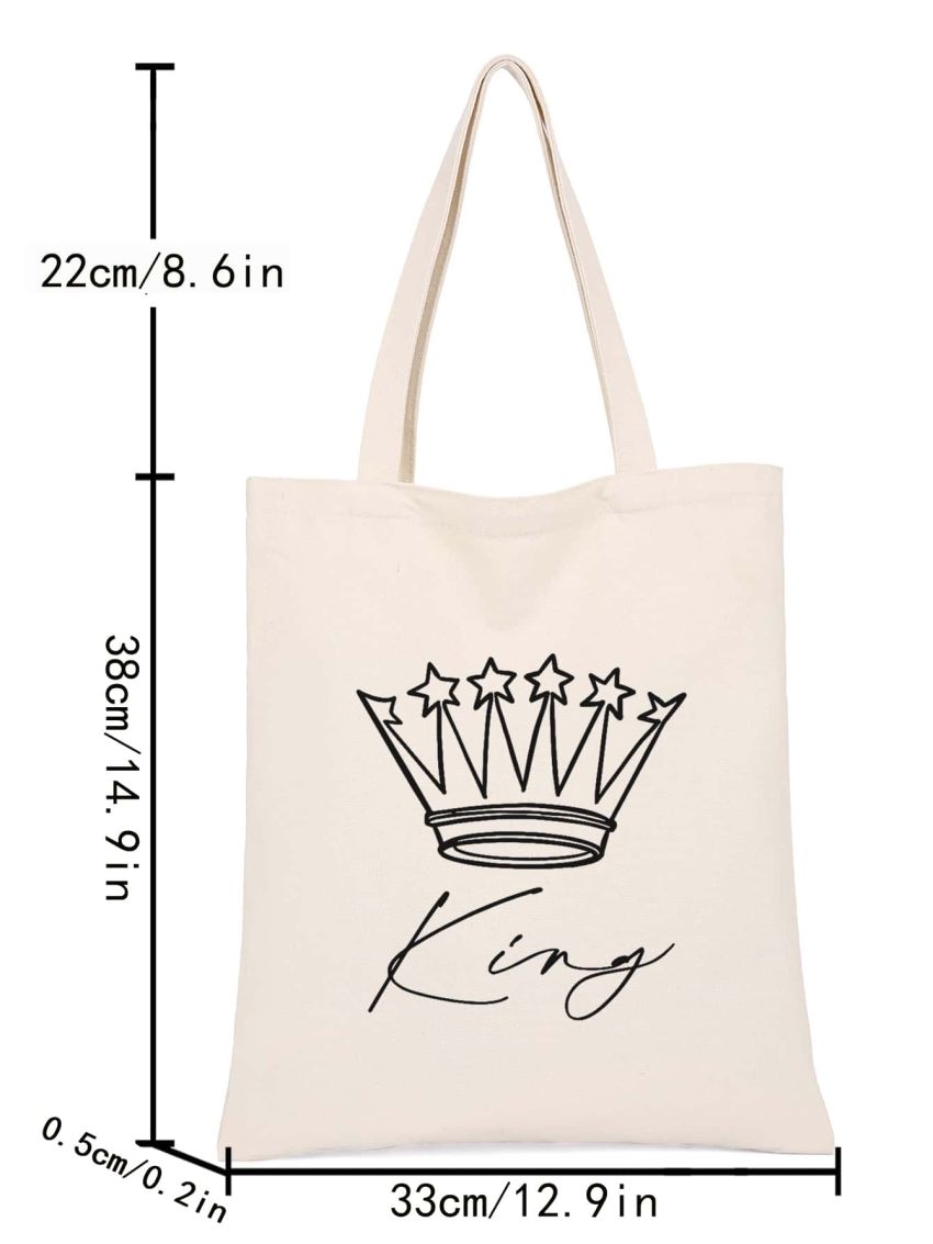 Crown Graphic Shopper Bag