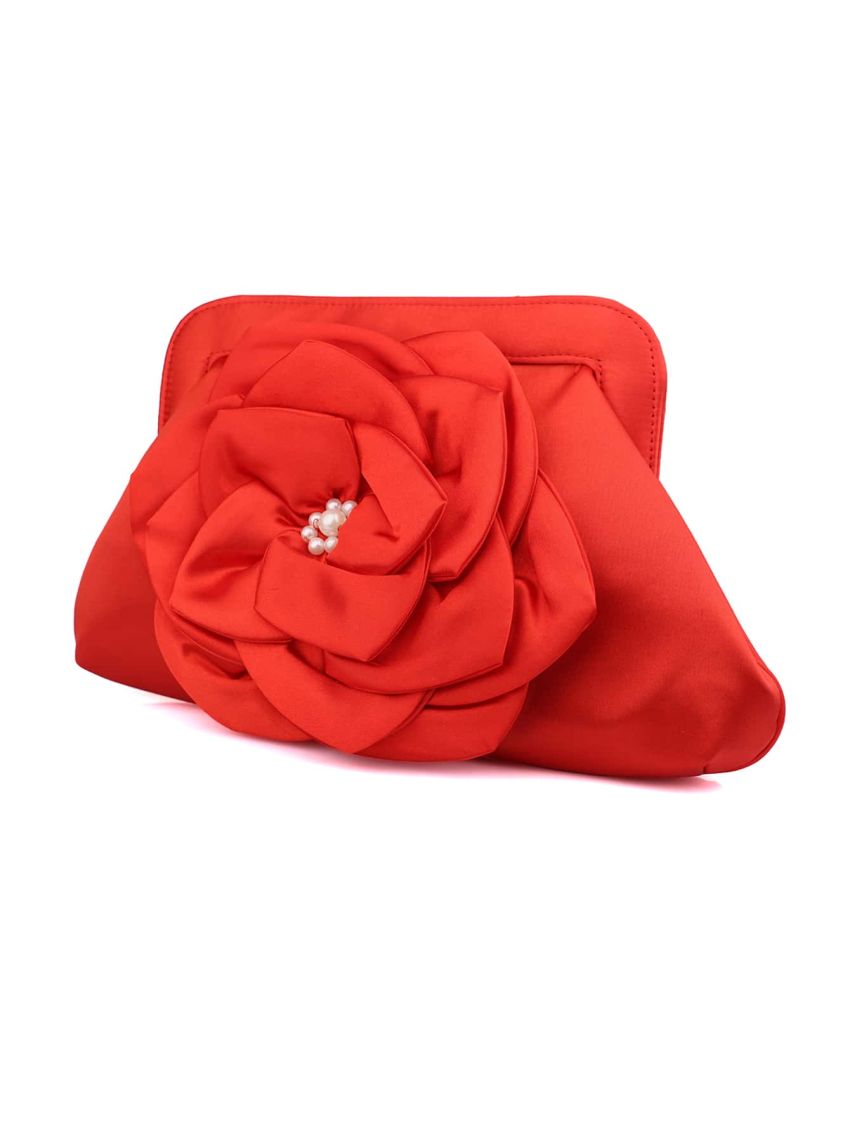 Mini Flower Decor Chain Evening Bag