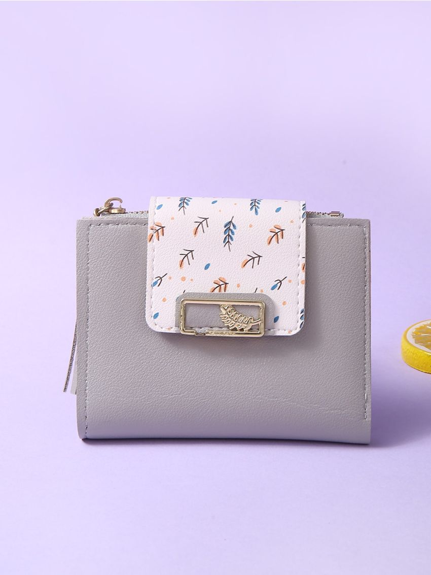 Tassel Decor Fold Over Small Wallet