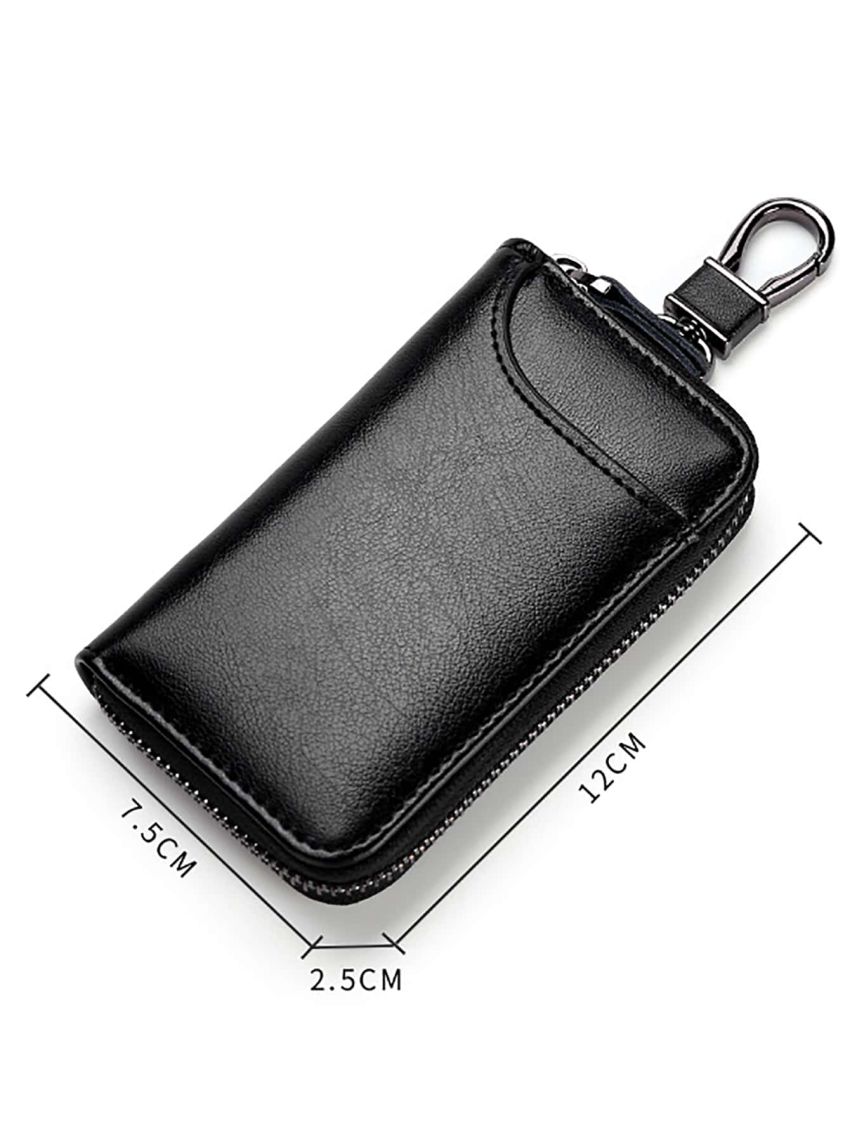 Genuine Leather Men Car Key Wallet Fashion Multi-function Keys Organizer Coin Purse Bag Key Holder