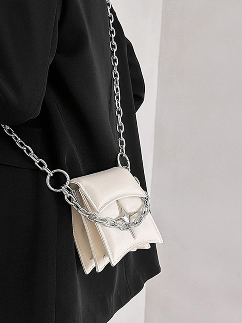 Mini Chain Decor Flap Square Bag