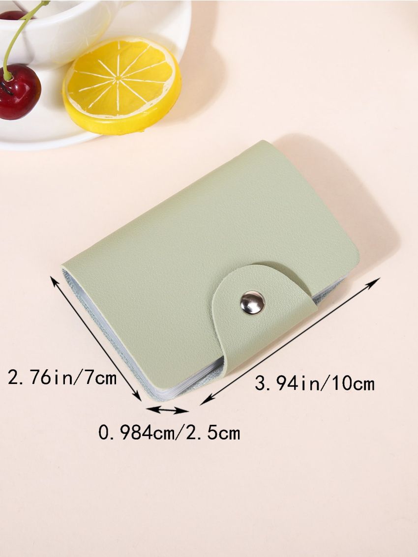 26 Bits Credit Card Holder Business Bank Card Pocket PVC Large Capacity Card Cash Storage Clip