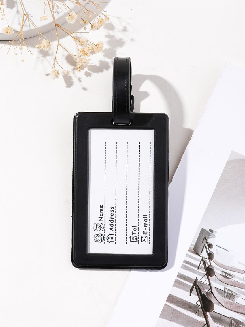 Letter Graphic Luggage Tag