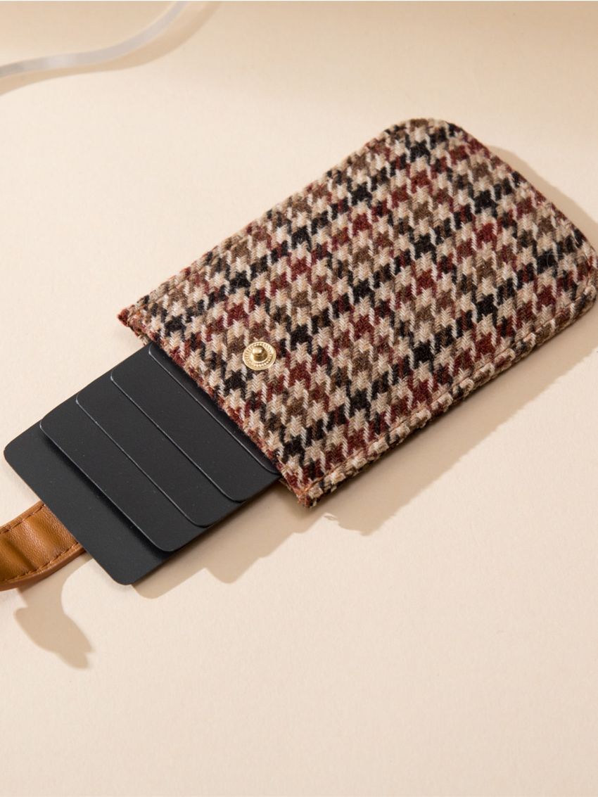 Houndstooth Pattern Card Holder