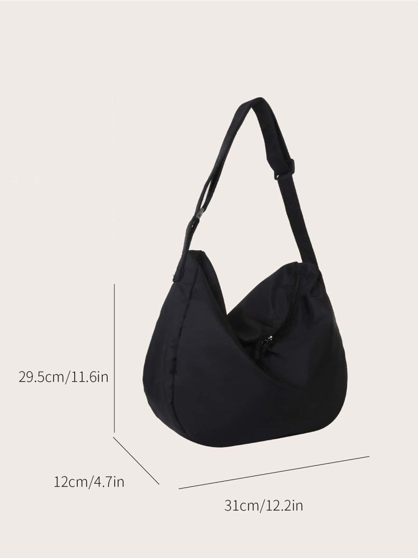 Minimalist Hobo Bag Medium Neon Red