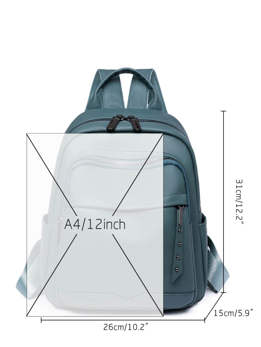 Minimalist Zipper Fashion Backpack