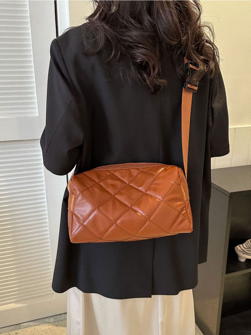 Quilted Detail Square Bag