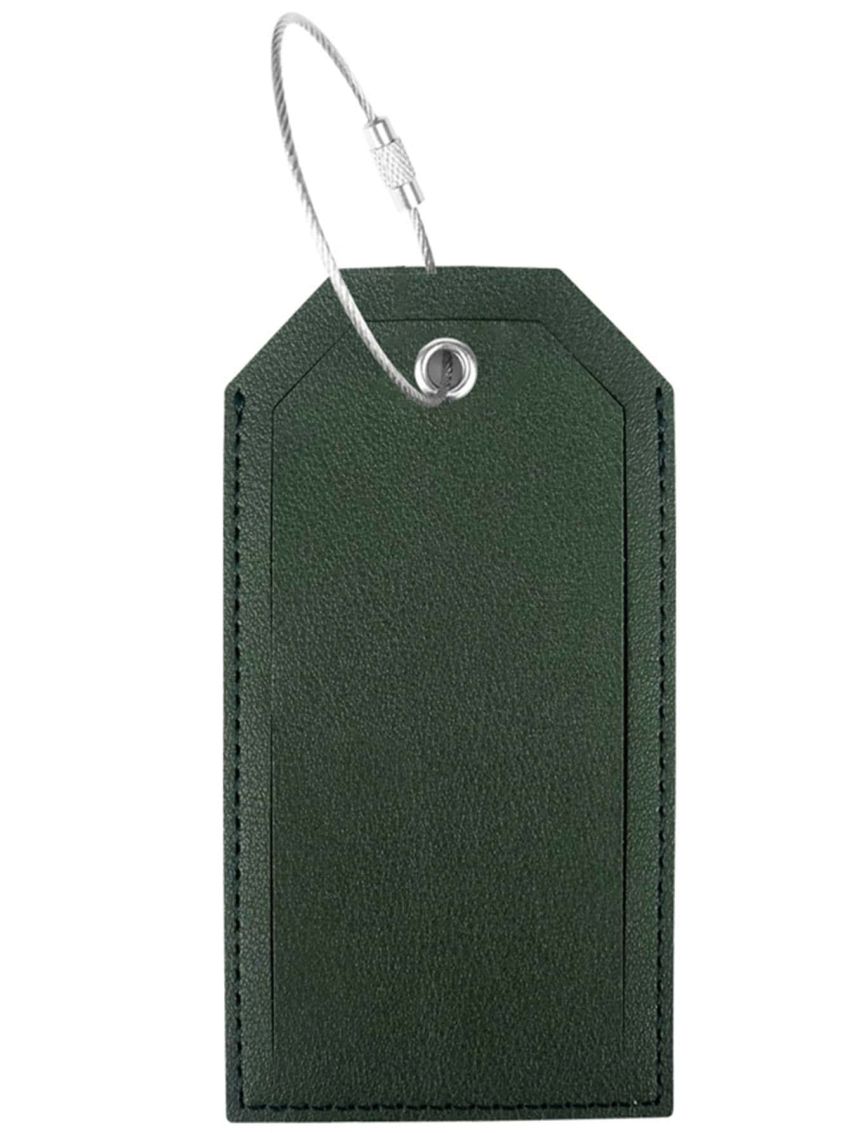 PU Luggage Tags Fashion Solid Color Suitcase Name ID Address Tag Women Men Travel Luggage Tag