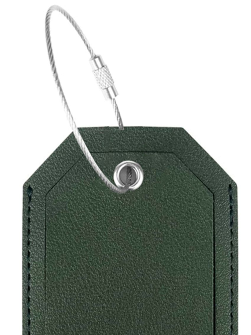 PU Luggage Tags Fashion Solid Color Suitcase Name ID Address Tag Women Men Travel Luggage Tag