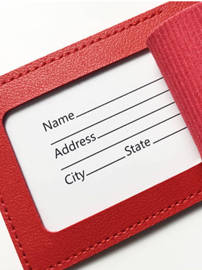 Color Airplane Luggage Tag Boarding Pass Suitcase Tag Women Men Check-in PU Luggage Tag