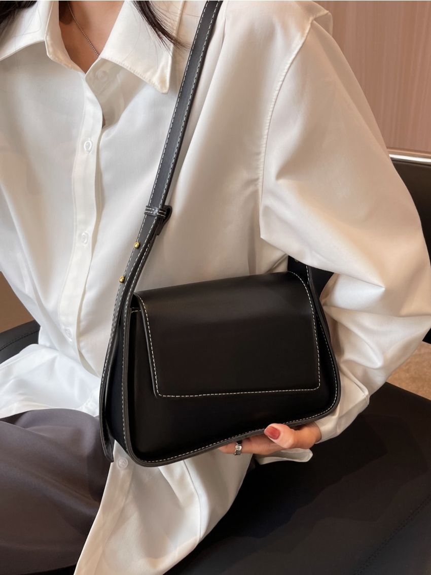 Minimalist Flap Square Bag
