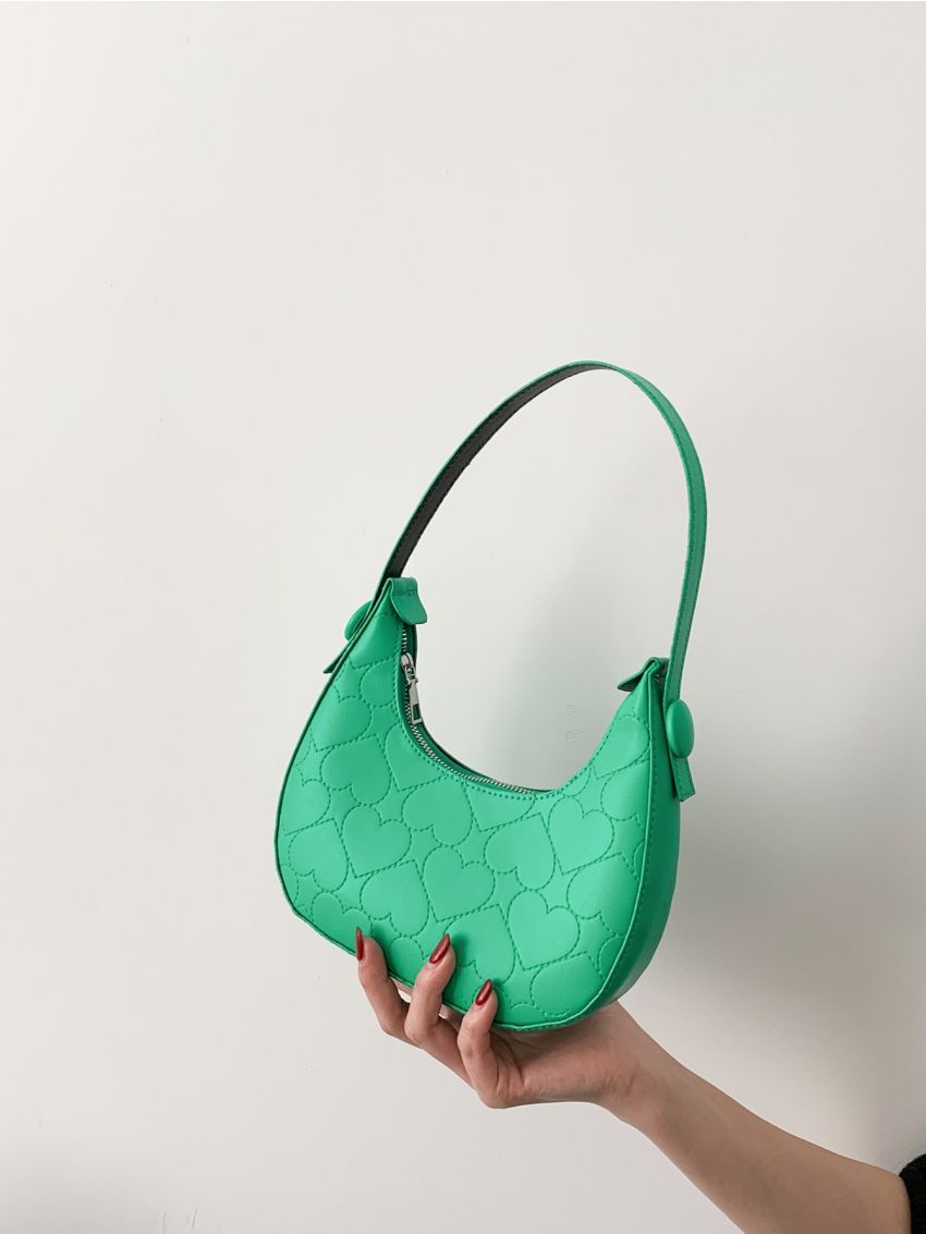 Heart Stitch Hobo Bag
