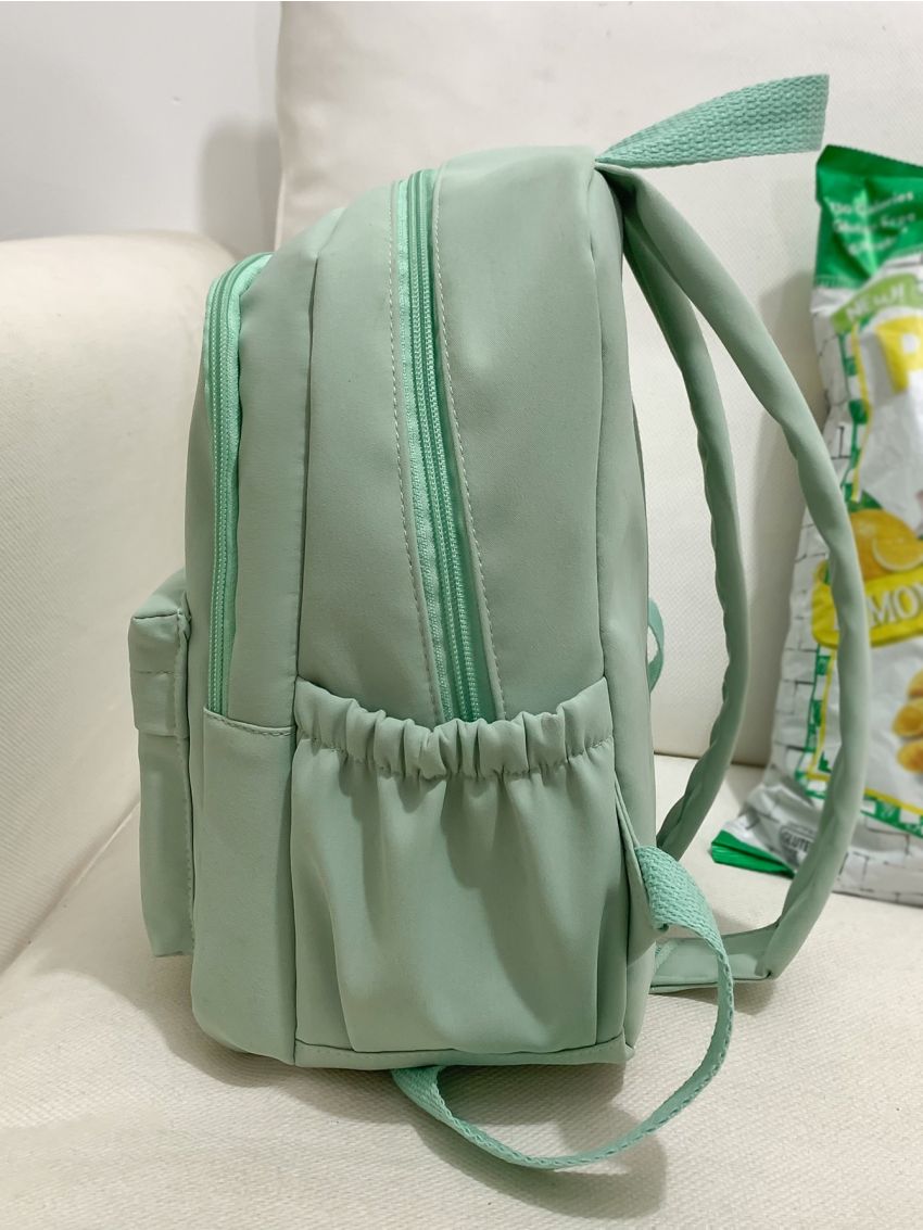 Letter Patch Decor Classic Backpack